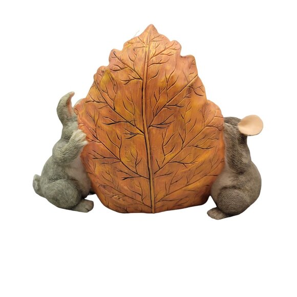 Charming Tails Figurine Display Sign Oak Leaf Mackenzie Mouse Binkey Bunny - Picture 4 of 8